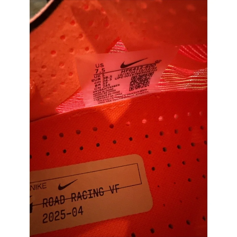 New Womens Nike ZoomX Vaporfly Next% 4 Bright Crimson Shoes Sneakers 7.5‎ M